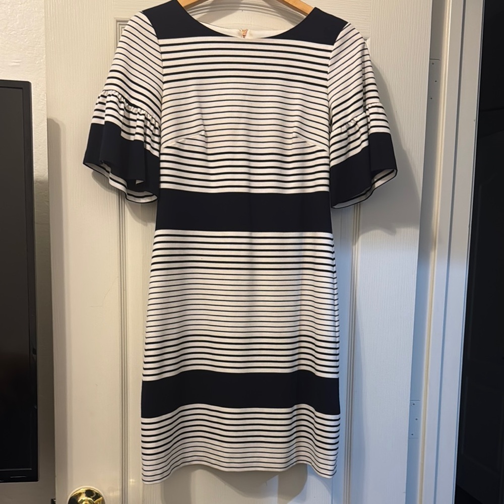 Striped Navy and White Dress size 2